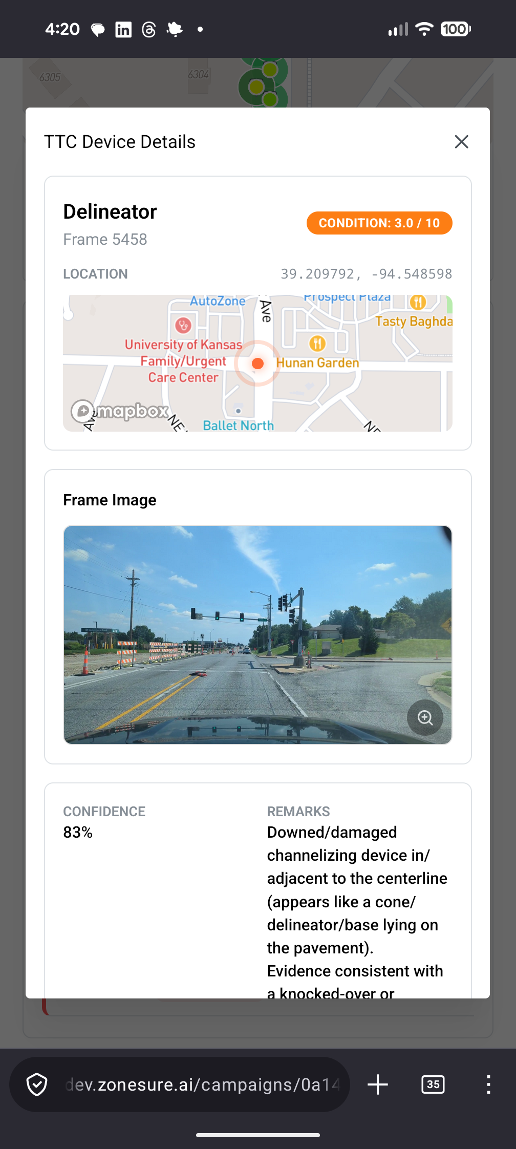 Zone Sure TTC Device Details